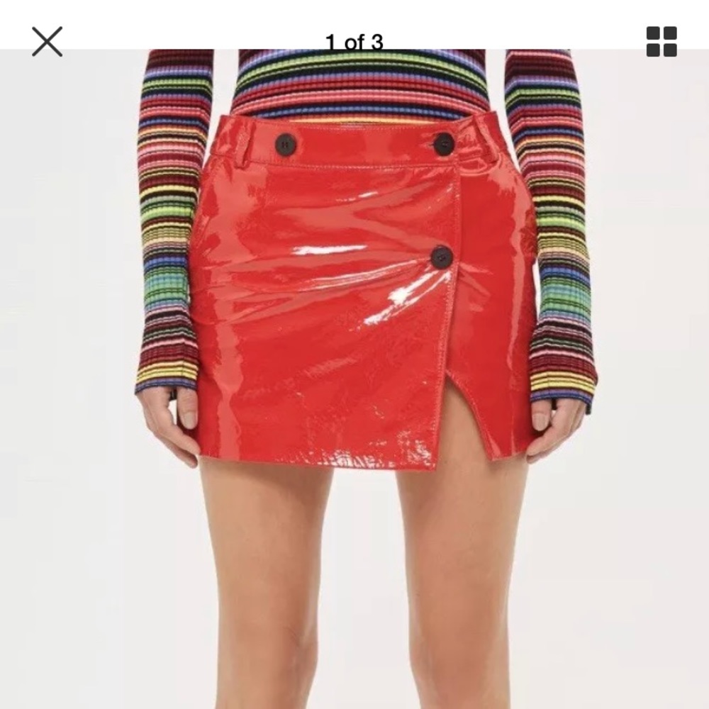 Topshop leather dress. Sz 6. Brand new